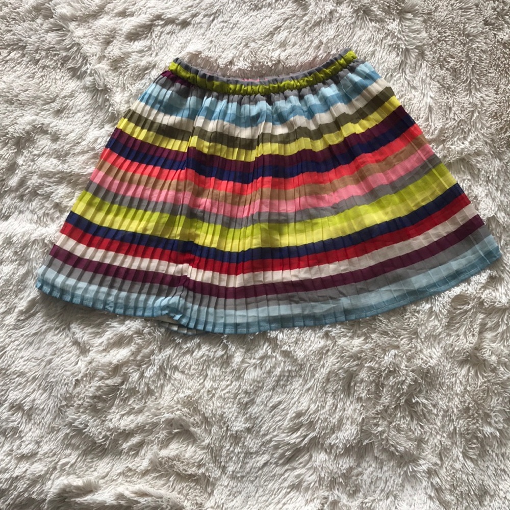 Multi color pleated skirt